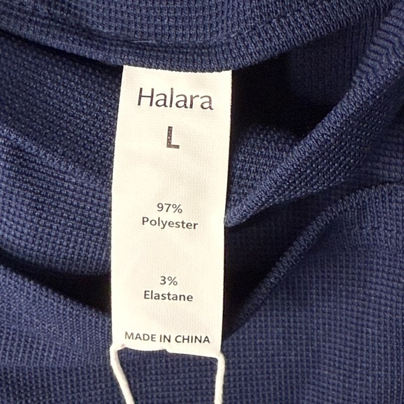 Halara Adjustable Strap Multiple Pockets Waffle Casual Overalls Dark Blue Large - Picture 11 of 12